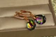 Сережки підвіски Xuping Jewelry Велика крапля із зеленим каменем Сваровські 3,4 см золотисті - зображення 3