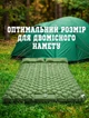 Надувний матрац двоспальний туристичний самонадувний WOW W204 5x190x120 см із подушкою Зелений - зображення 6