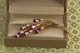 Брошь Xuping Jewelry Ветвь вечернего сияния с розовыми камнями 6,7 см золотистая - изображение 1