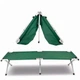 Туристична розкладачка розкладне ліжко Camp C001 190х64 см витримує до 150 кг Зелений - зображення 3