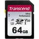 Карта пам'яті Transcend SD 64GB C10 UHS-I U3 R160/W50MB/s 4K - изображение 1