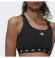Спортивний жіночий топ Powerreact Training Medium-Support Techfit Bra для фітнесу та занять спортом чорного кольору Розімір XS - зображення 1