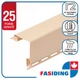 Планка сайдинга ПВХ FaSiding наружный угол Standard/BlockHouse Миндаль 3.05 м - изображение 1