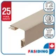 Планка сайдинга ПВХ FaSiding наружный угол Standard/BlockHouse Грецкий орех 3.05 м - изображение 1