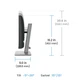 24.1" 16:10 IPS РК монітор, 2560х1600, 60 Гц, 5 мс (GtG), 95% P3, 1xHDMI 2.0/1xDP 1.4/1xUSB C (PD до RD240Q DARK GREY BENQ (9H.LLXLA.TBE) - изображение 9