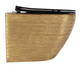 Підвісний унітаз REA CARLO FLAT BRUSHED GOLD BLACK золотий - зображення 3