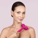 Электронный ультразвуковой ролик для лица и тела GESKE Sonic Facial&Body Roller 4в1 фуксия - изображение 2