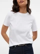 Футболка хлопковая женская Vero Moda 10316991 XS Bright White (5715613356752) - изображение 4
