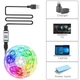 Світлодіодна стрічка RGB для телевізора USB 3 м Різнокольоровий - зображення 2