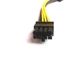 PCIe 6pin To 8pin Кабель-подовжувач / перехідник живлення PCI-E 6-контактів на 8-контактний для відеокарти - зображення 3