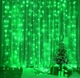 Гірлянда штора РОСА 3Мх3М Світлодіодна Зелена, USB, 300 LED, Нова, 8 режимів - зображення 2
