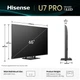 Телевізор Hisense 65U7Q PRO 65" 4K Mini-LED 165 Гц Smart TV VIDAA - зображення 2