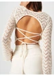 Блуза H&M XXS Бежевый 1202997_вязка - изображение 4
