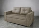 Диван раскладной прямой Tobi Sho Аркс 150×93 см велюр Fiore, кофейный (Latte) - изображение 1