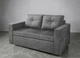 Диван раскладной прямой Tobi Sho Аркс 150×93 см велюр Fiore, серый (Grey) - изображение 1