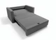 Диван раскладной прямой Tobi Sho Аркс 150×93 см велюр Fiore, серый (Grey) - изображение 4