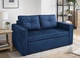 Диван раскладной прямой Tobi Sho Аркс 150×93 см велюр Fiore, синий (Navy) - изображение 2