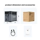 Зарядна станція Choetech BS061-BQB 1200W 1024Wh LiFePO4 Wi-Fi Bluetooth Grey - зображення 7