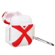 Чохол для навушників X-HuWei i-Smile для Apple AirPods IPH1443 Red+White (702334) - зображення 2