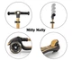 Детский трехколесный самокат Milly Mally Boogie Neo Gold с LED подсветкой колес самокат детский трехколесный детский транспорт самокат для ребенка от 3 лет - изображение 9