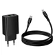 Адаптер сетевой HOCO C to C cable Leader charger set CS95A |1USB/1Type-C, PD/QC, 30W/3A| Black - изображение 2