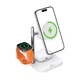 Заряджання Qi2 ACEFAST 4-in-1 desktop wireless charger E39 |25W Max, 32.5W Total| White - зображення 6