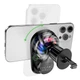 Автомобільний тримач із бездротовою зарядкою Hoco HW36 electric rotating magnetic wireless 15W Black - изображение 5