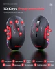 Миша бездротова симетрична ігрова з акумулятором та підсвічуванням Bluetooth/Wireless MiKESPN W12M E-Sports Black - зображення 4