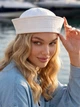 Шапка морячка Harbor Jeans из джинса белая - изображение 2