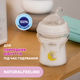 Бутылочка стекло Chicco Natural Feeling NEW, 150 мл, 0м+, цвет серый (81211.30) - изображение 6