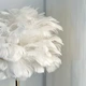 Настольная лампа Feather с перьями, нежный LED ночник для спальни, белые перья - изображение 5