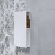 Полиця етажерка підвісна MINIMALISM MINI для ванної кімнати металева біла (2 секції, LOFT) - зображення 2