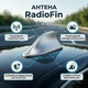 Автомобильная активная антенна «Плавник» RadioFin, серебристая - изображение 1