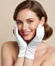 Елегантні жіночі рукавички короткі для фотосесії та свята Honey Fashion Accessories XS/S/M білий (7-25) - зображення 1
