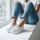 Туфлі жіночі MYZ Т-003 WHITE весна літо осінь з натуральної шкіри на платформі. Розмір 39 - зображення 10