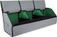 Сумка-органайзер в багажник EVAtech ECO MultiOpen XXL 30x30x90 см Сіра з сірою ниткою (EHECMXXLGGBG) - зображення 6