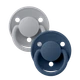 Пустушка BIBS 0-36 m De Lux Silicone Cloud/Steel Blue, 2 шт - изображение 5