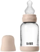 Скляна BIBS Baby Glass Bottle дитяча пляшечка з силіконовою соскою - 120 ml - Blush - изображение 4