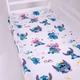 Простынь MirSon Полуторная 150х220 см Kids Time 17-0909 Cute Stitch White Бязь (2200012553015) - изображение 1