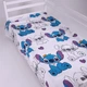 Простынь MirSon Полуторная 150х220 см Kids Time 17-0910 Stitch Vibes Violet Бязь (2200012553985) - изображение 1