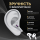 Навушники бездротові з активним шупопоглинанням Air Pro 2nd gen бездротові Bluetooth навушники з магнітним зарядним чохлом MagSafe та бездротовою зарядкою миттєве підключення White Kayfovo AE2GN - зображення 4