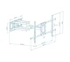 Кронштейн Walfix R-614B (VESA800х400) ( Чорний ) 21126 - изображение 1