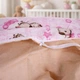 Простынь MirSon Полуторная 150х220 см 17-0923 Tiny Giraffes Pink Бязь (2200012572610) - изображение 7