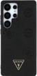 Панель Guess Grained Hot Stamp Peony Pattern Triangle Logo MagSafe для Samsung Galaxy S25 Ultra Black (3666339449230) - зображення 1