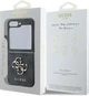 Панель Guess Leather 4G Metal Logo для Samsung Galaxy Z Flip 6 Black (3666339313128) - зображення 3