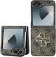 Etui Guess Leather 4G Metal Logo do Samsung Galaxy Z Flip 6 Brązowe (3666339313142) - obraz 1