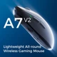 Ігрова Мишка Mchose A7V2 Ultra White Бездротова Трирежимна 2.4G/Bluetooth/Кабель, 8000 Hz, PAW3950 TI, 42000 DPI, 59 грам Ультралегка - зображення 3