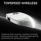 Ігрова Мишка Mchose A7V2 Ultra White Бездротова Трирежимна 2.4G/Bluetooth/Кабель, 8000 Hz, PAW3950 TI, 42000 DPI, 59 грам Ультралегка - зображення 6