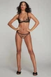 Комплект Agent Provocateur Lorna (бюстгальтер 32DD+ відкриті сліпи 2) чорно-рожевий - зображення 1