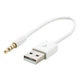 Дата кабель USB 2.0 AM to 3.5mm M 0.15m for iPod Shuffle Charge&Sync White Extradigital (KBA1651) (344451) - изображение 2